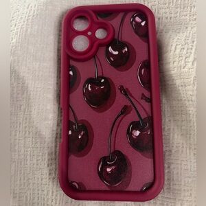 Brand New iPhone 16 Cherry 🍒 Phone Case 🖤